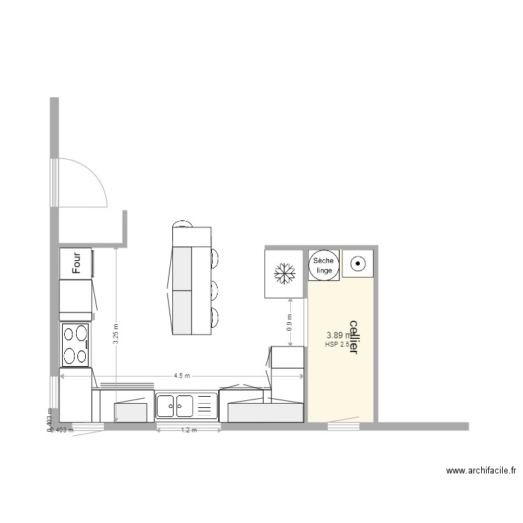 cuisine gondeau. Plan de 0 pièce et 0 m2