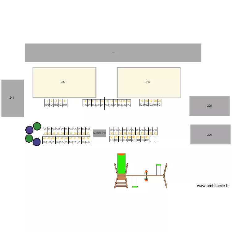 JPR 253 249. Plan de 