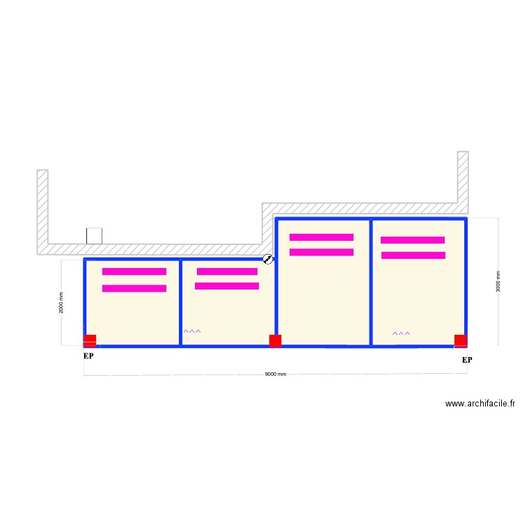 Mikael Bronnegard. Plan de 4 pièces et 22 m2