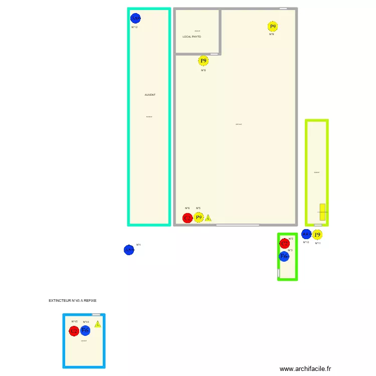 AXONE BLANGY LE CHATEAU. Plan de 