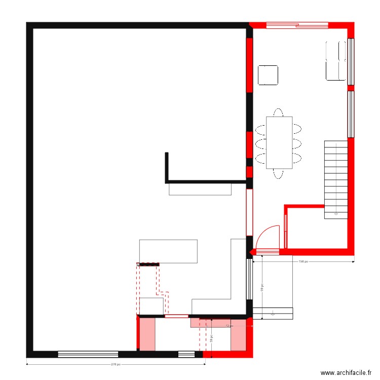 gabrielle 3. Plan de 3 pièces et 136 m2