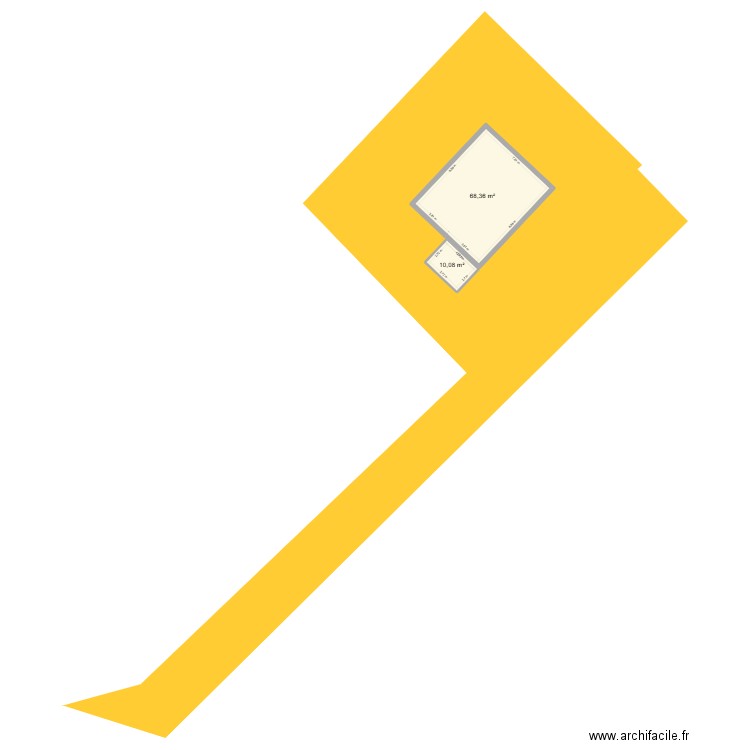 garage.2. Plan de 2 pièces et 78 m2