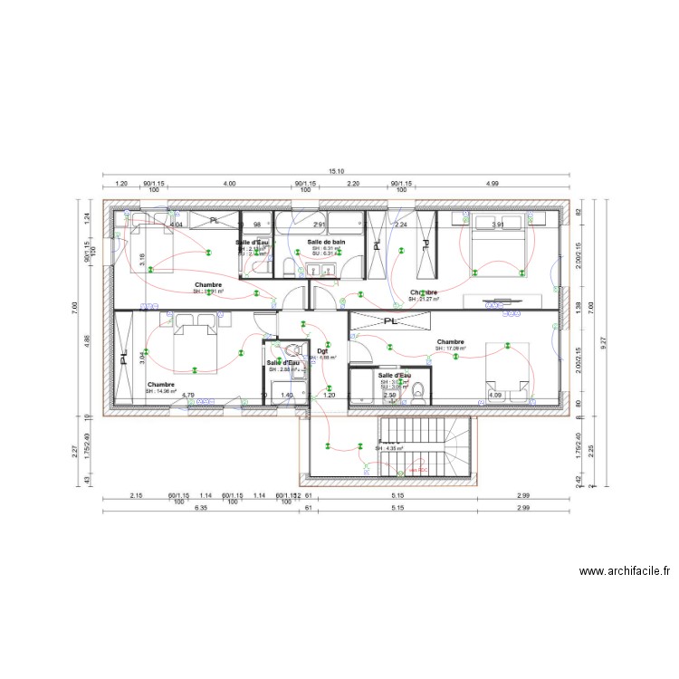 Andre R+1. Plan de 0 pièce et 0 m2