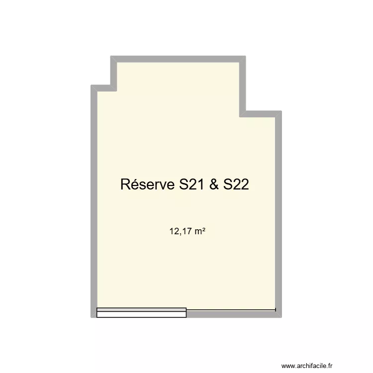 Réserve S21 & S22 CHU Helora Mons Kennedy. Plan de 1 pièce et 12 m² Réserve S21 & S22 CHU Helora Mons Kennedy. Plan de 1 pièce et 12 m²
