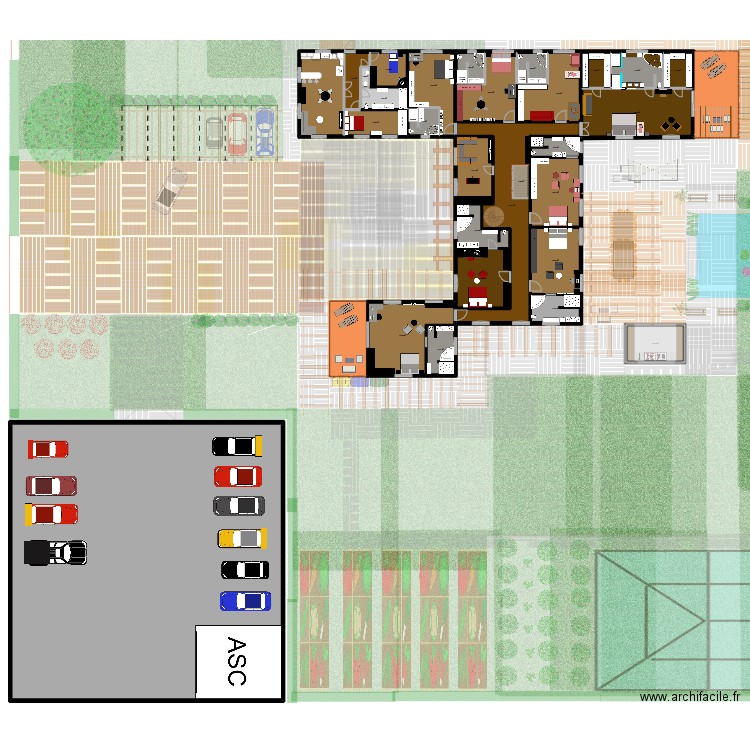 maisidealok. Plan de 69 pièces et 3329 m2