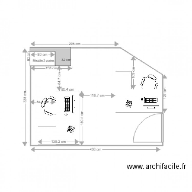 BUREAU 80. Plan de 0 pièce et 0 m2