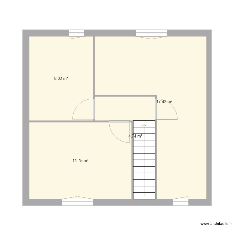 Premier etage. Plan de 0 pièce et 0 m2