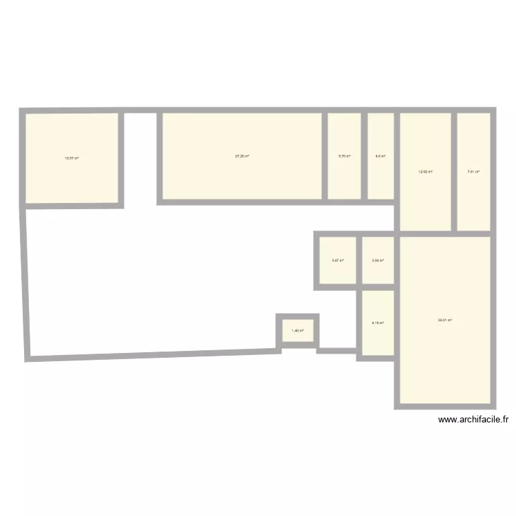 &Eacute;bauche 01. Plan de 