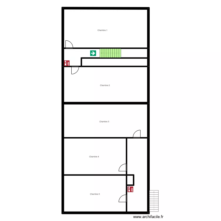 La Bambouserais etage. Plan de 