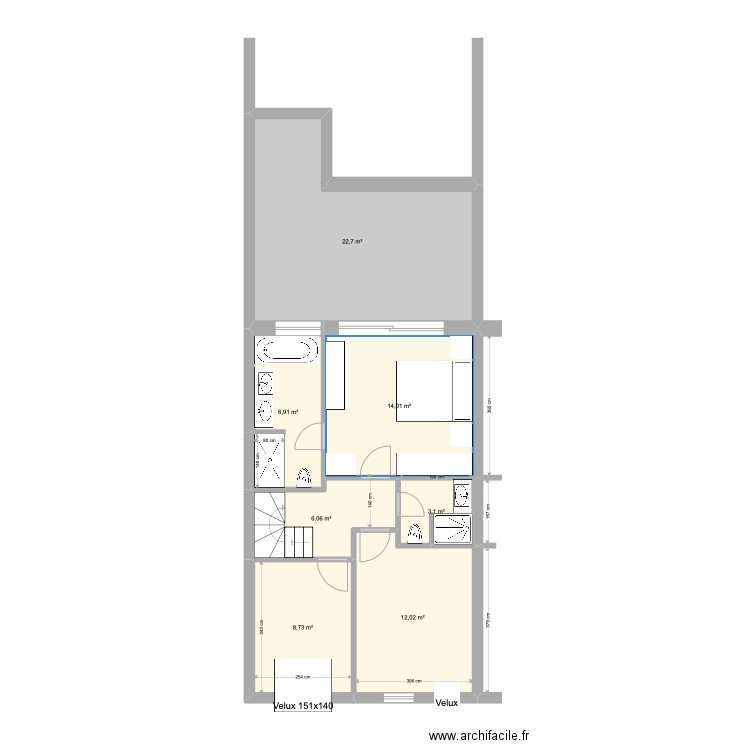 Banning 83 3e étage. Plan de 0 pièce et 0 m2