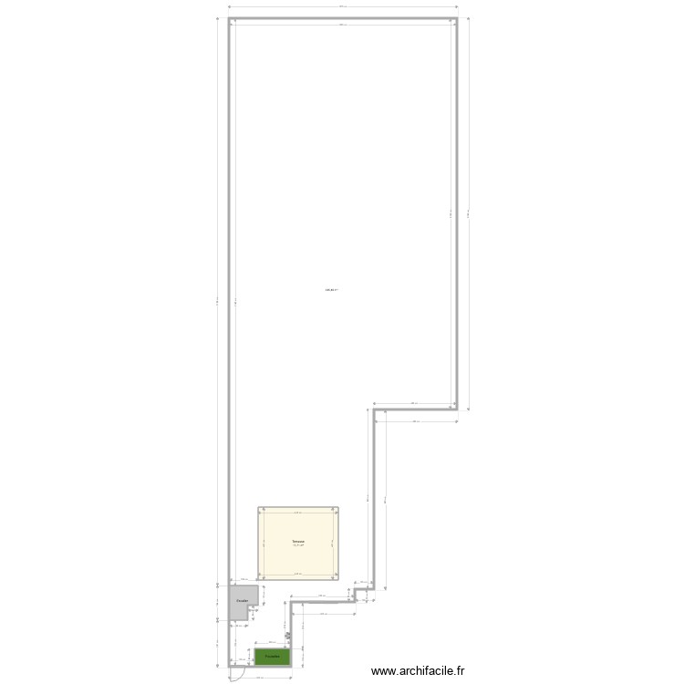 Jardin Vannes. Plan de 0 pièce et 0 m2