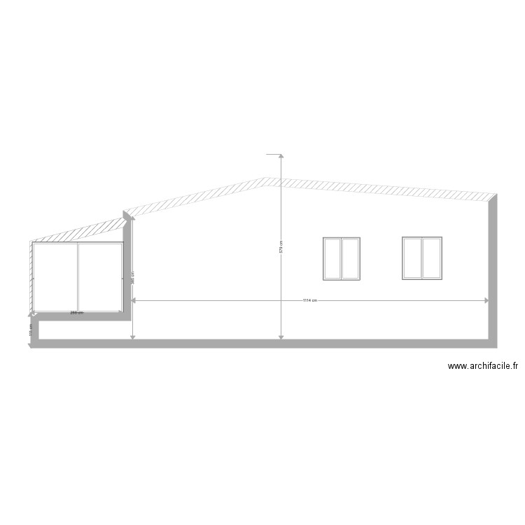 PLAN COUPE OUEST. Plan de 0 pièce et 0 m2