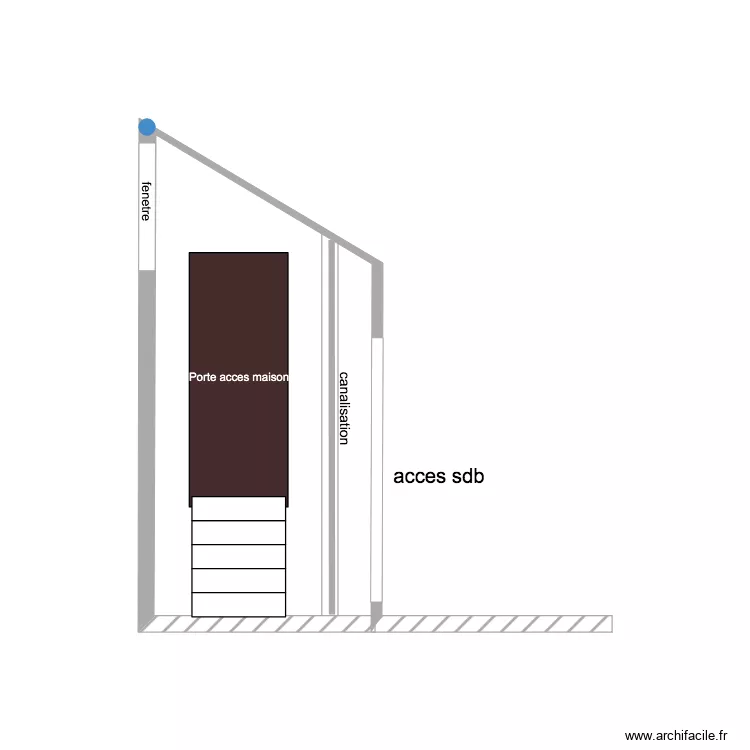 elevation acces habitation SCHLUTH CAMIF . Plan de 