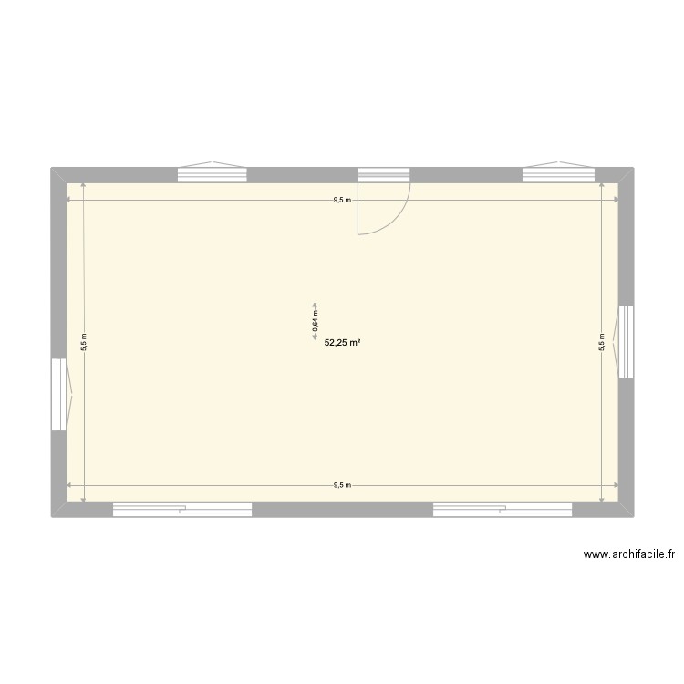 PLAN NU RDC. Plan de 0 pièce et 0 m2
