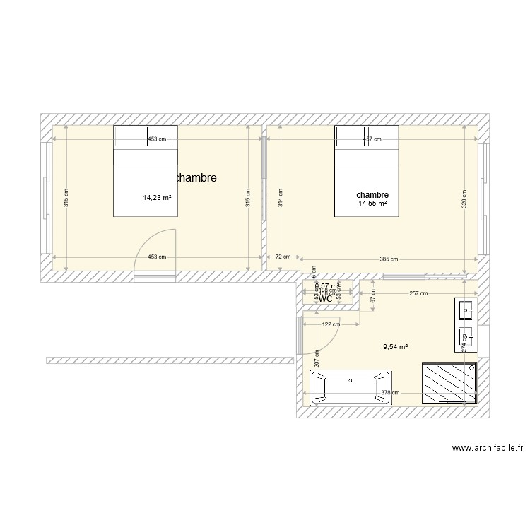 bret blin. Plan de 0 pièce et 0 m2