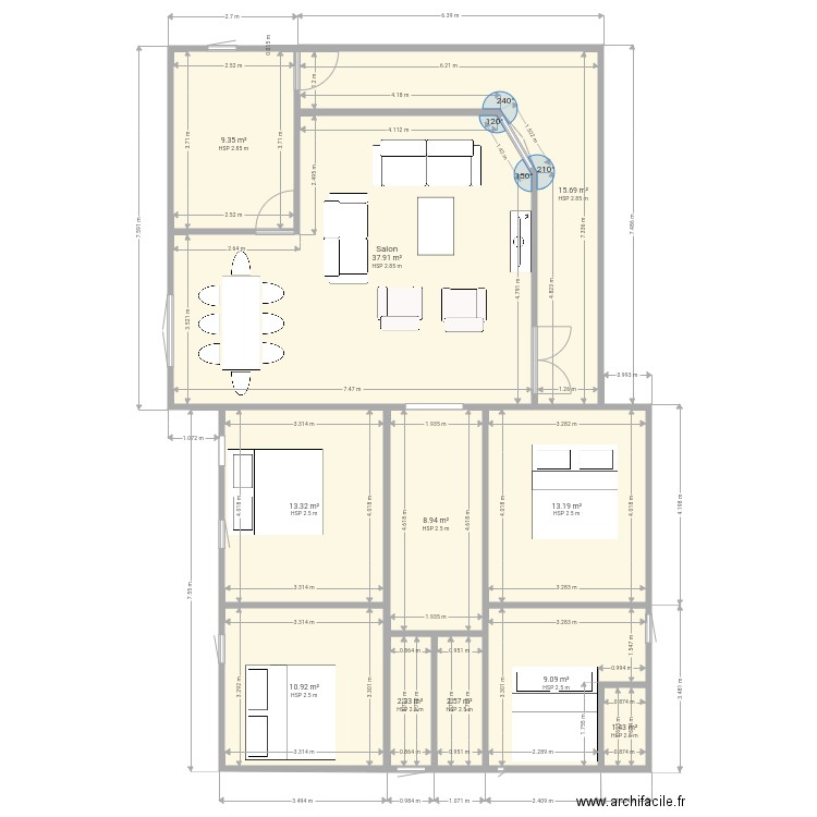 Demi sous sol. Plan de 0 pièce et 0 m2