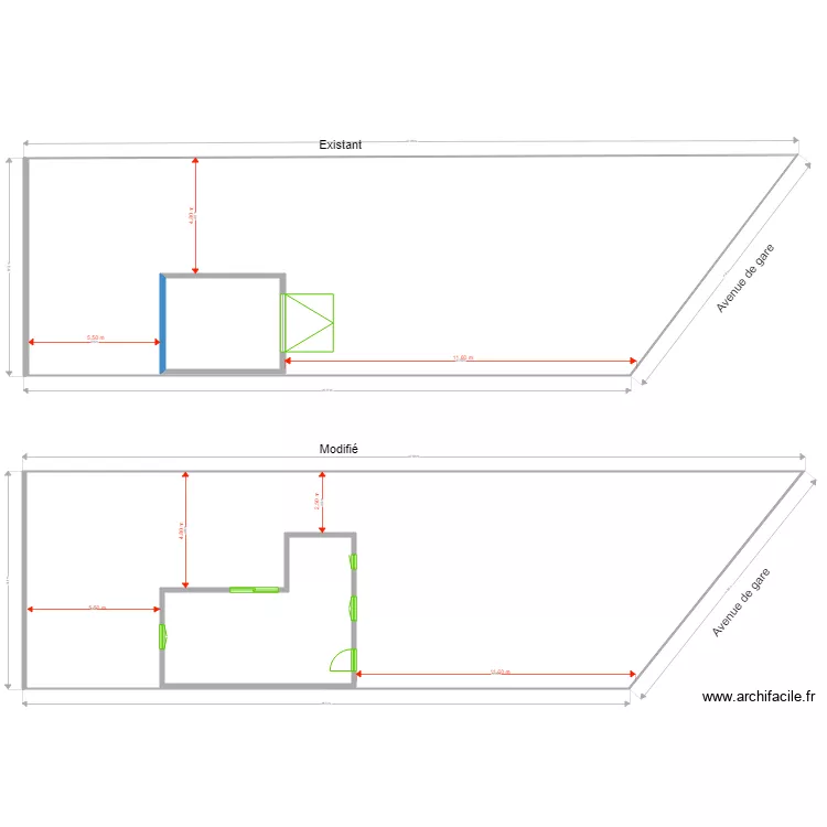 plan masse modife . Plan de 