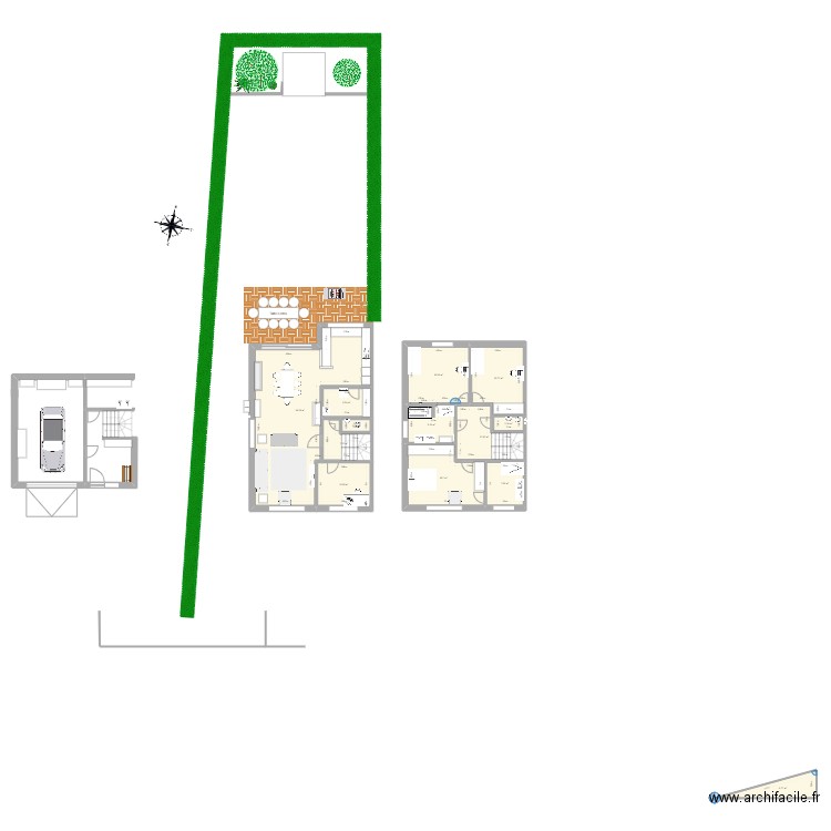 13*8.5. Plan de 13 pièces et 178 m2