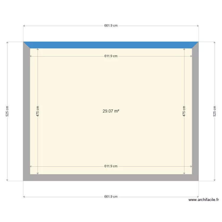 chambre oscar. Plan de 