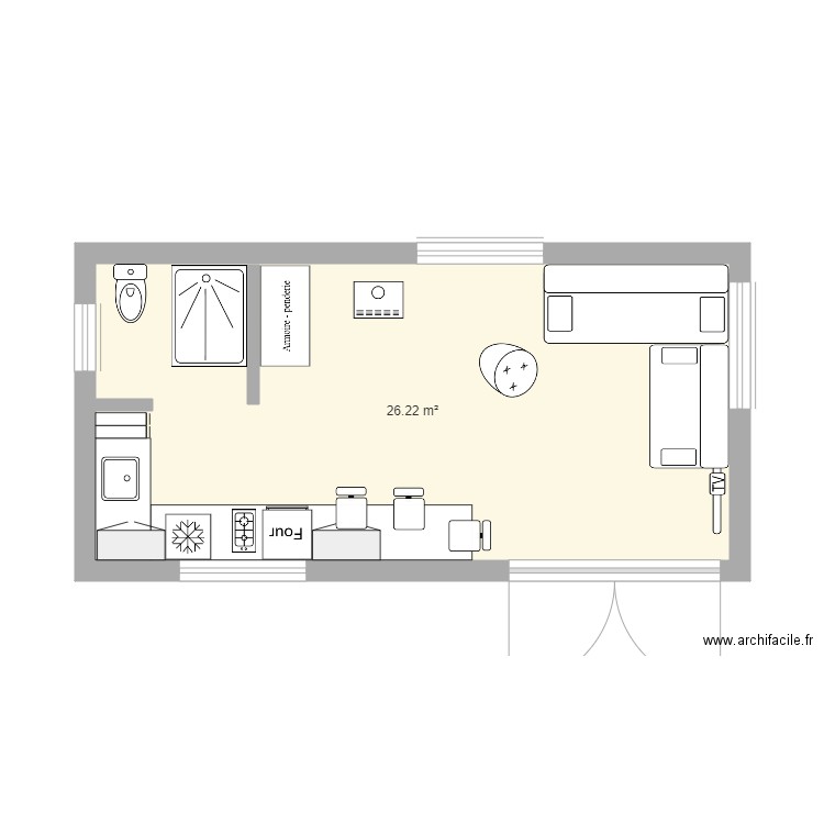 tiny house V1. Plan de 0 pièce et 0 m2