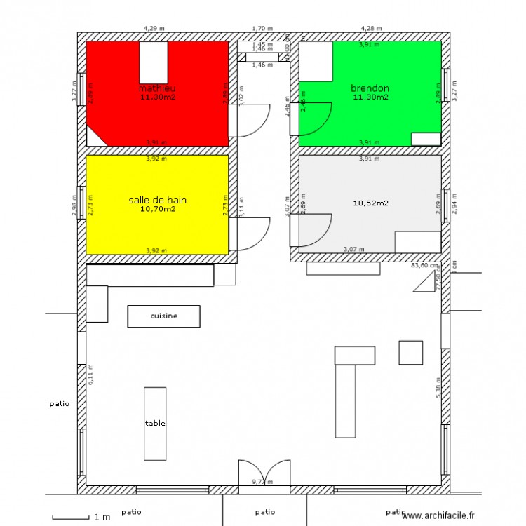 gino. Plan de 0 pièce et 0 m2