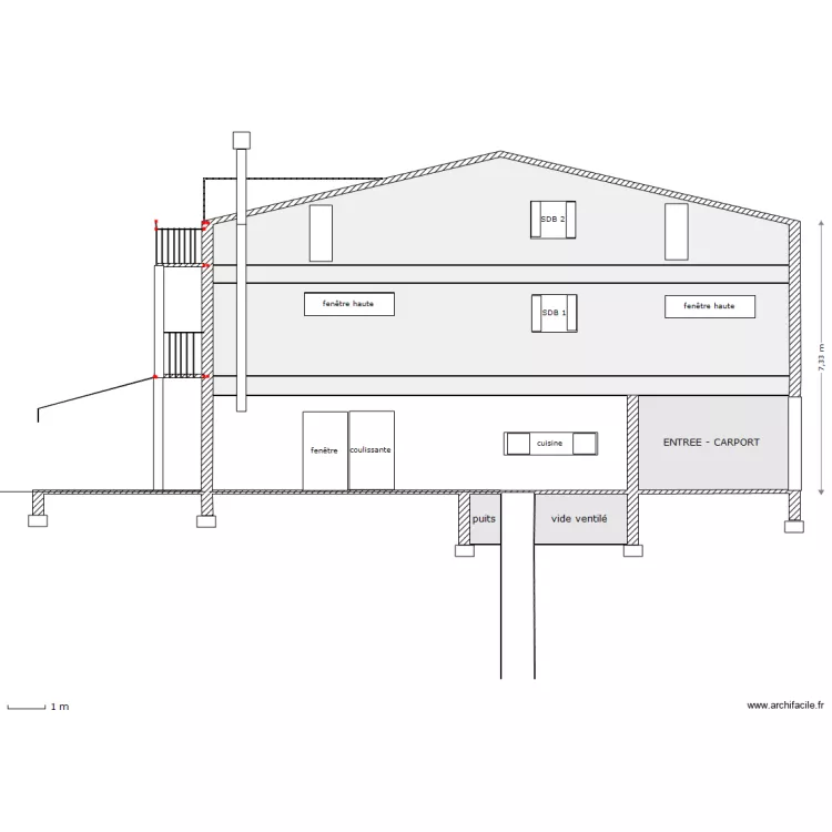 PROJET SPY - FACADE EST - 04-2012 - SANS COTATIONS. Plan de 