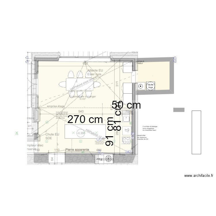 cuisine filolie 11. Plan de 2 pièces et 41 m2