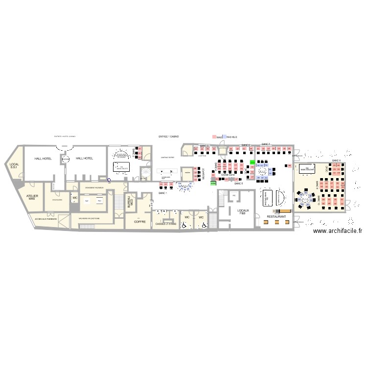 Plan de salle RDC aout 2020. Plan de 0 pièce et 0 m2