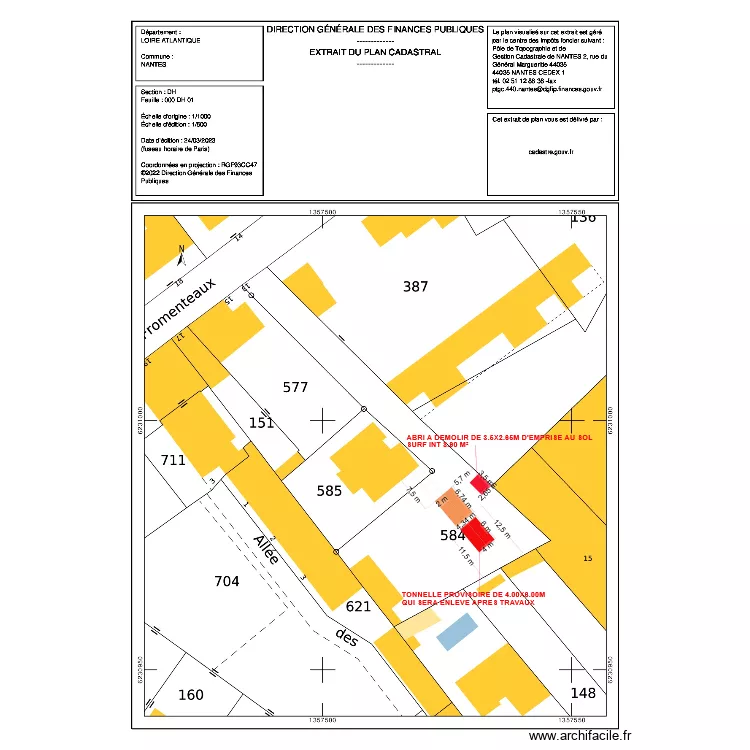 PLAN GUEVEL. Plan de 