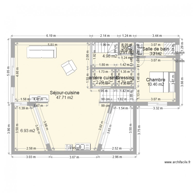 1er étage cheverny. Plan de 0 pièce et 0 m2