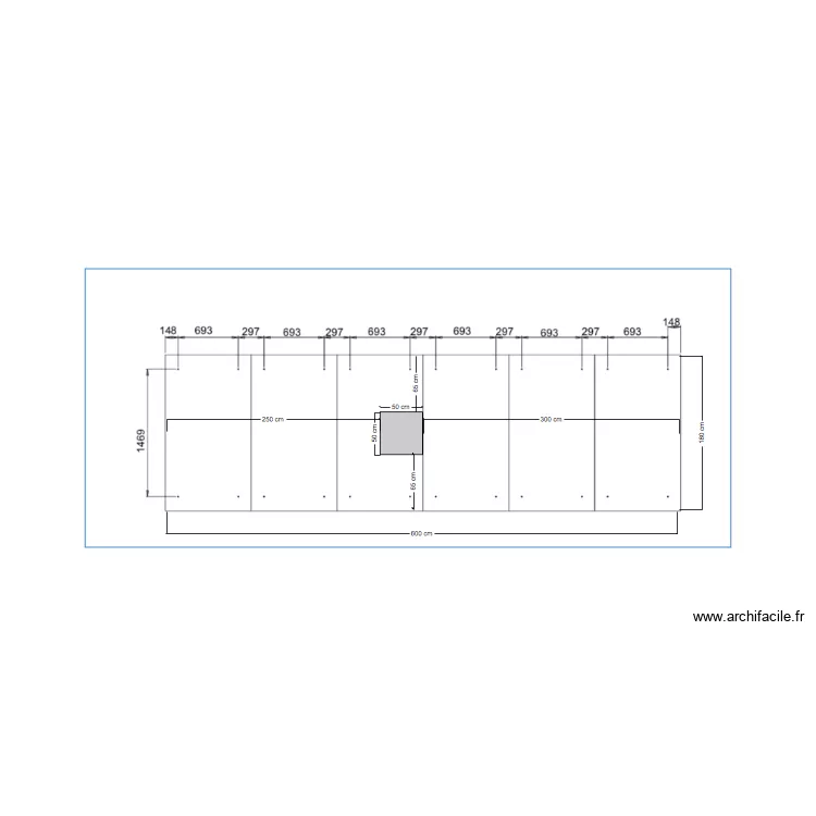 Luminaires trappe  salle de C&eacute;r&eacute;monie. Plan de 