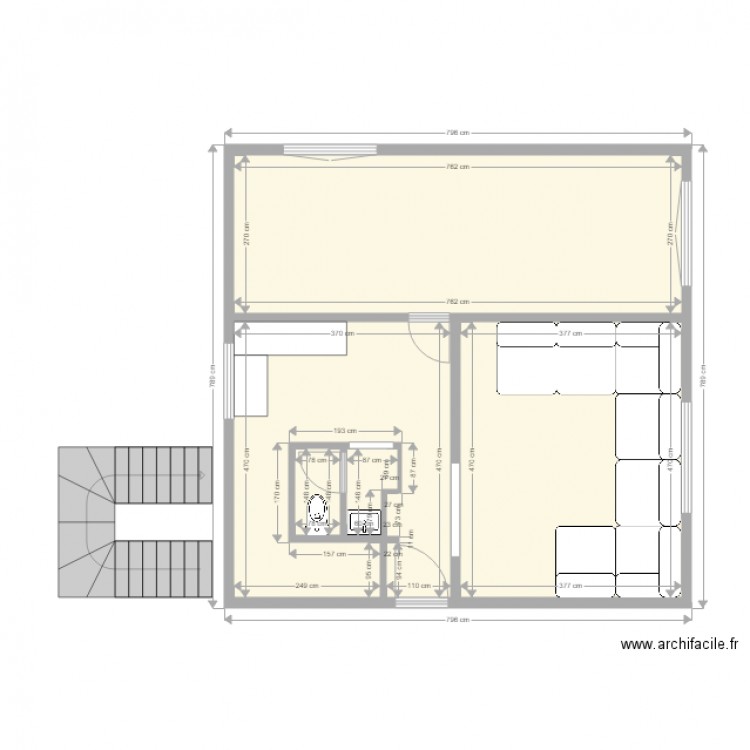 Maison Bouchra. Plan de 0 pièce et 0 m2