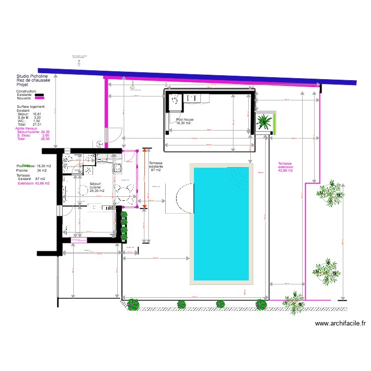 Studio Picholine Projet  07 18 3. Plan de 0 pièce et 0 m2