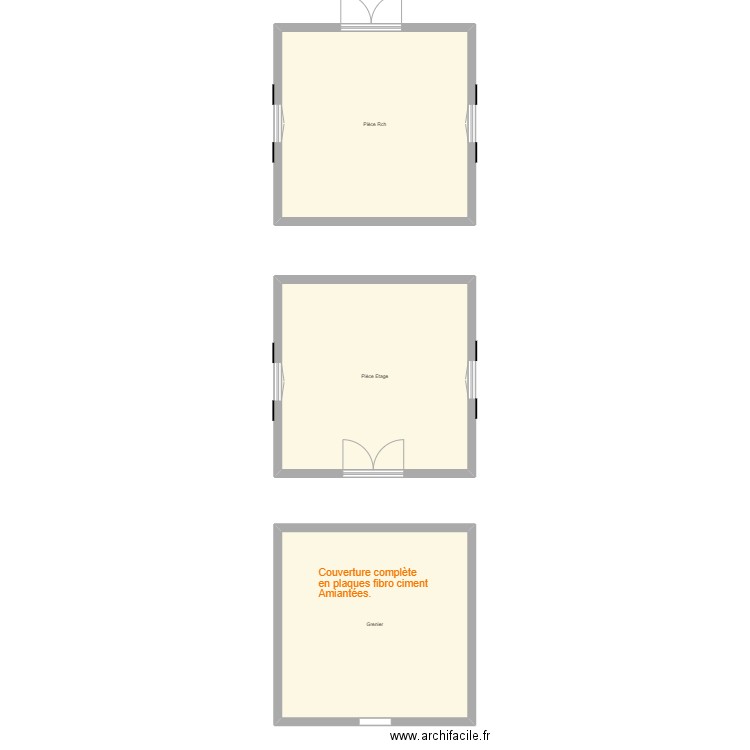 Croquis GERARD Aline. Plan de 3 pièces et 135 m2