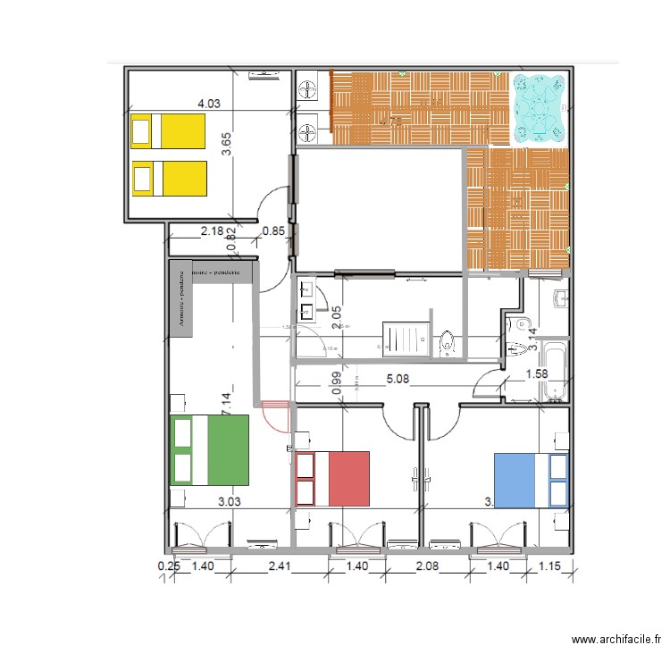 casa 1er etage. Plan de 0 pièce et 0 m2