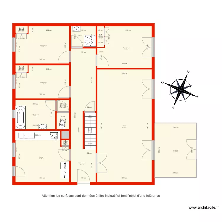 BI 3822 rdc côté. Plan de BI 3822 rdc côté. Plan de