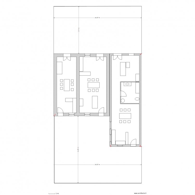 echevannes rdch et terrain 1. Plan de 0 pièce et 0 m2