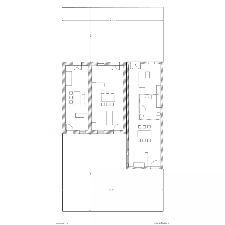 echevannes rdch et terrain 1. Plan de 