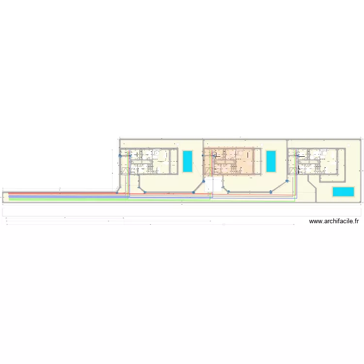 PLAN TYPE FINAL 3 MAISONS. Plan de 