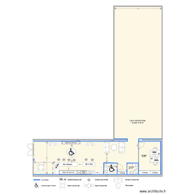 Plan Archi aménagement. Plan de 0 pièce et 0 m2