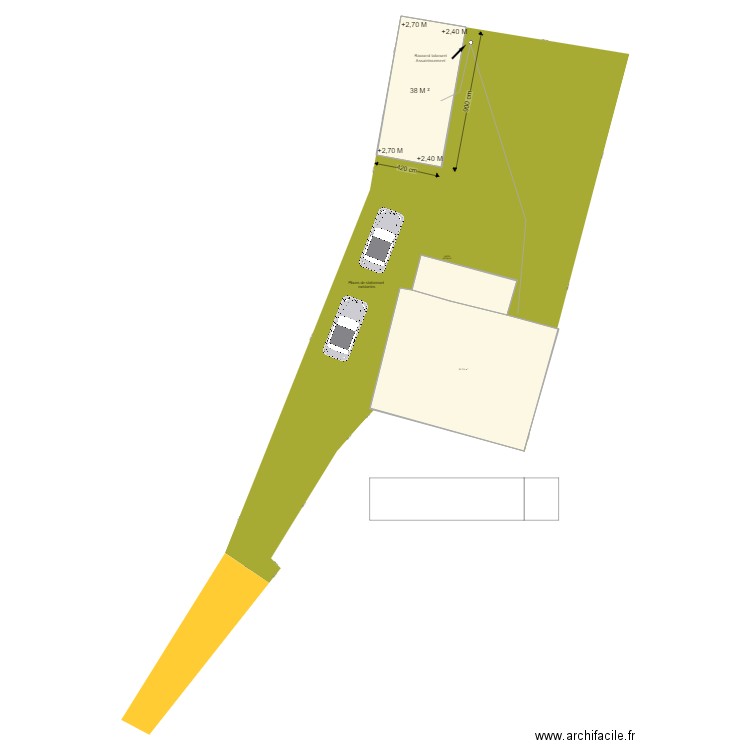 Plan de Masse Garage rénové2. Plan de 0 pièce et 0 m2