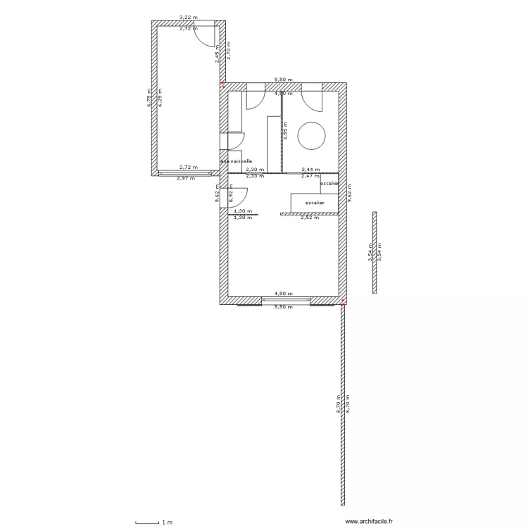 rez de chaussee. Plan de 