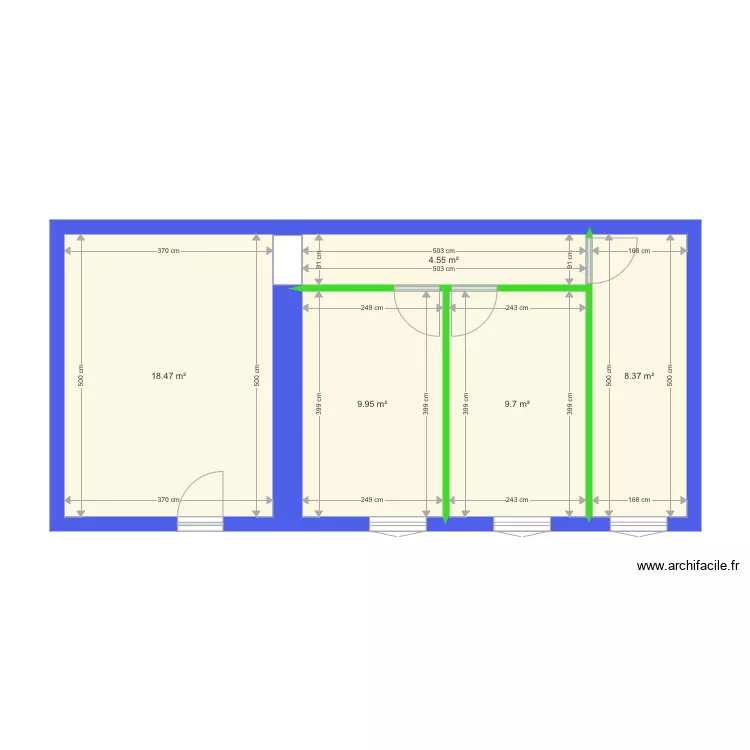 apparetement N 4. Plan de 