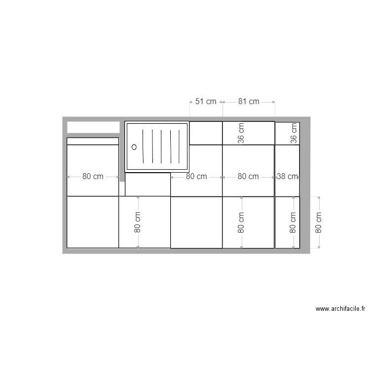 sdb actuelle. Plan de 0 pièce et 0 m2