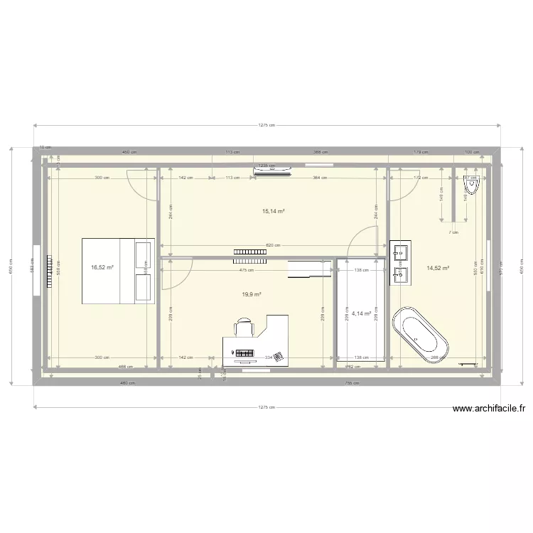 combles am&eacute;nag&eacute;s 1. Plan de 