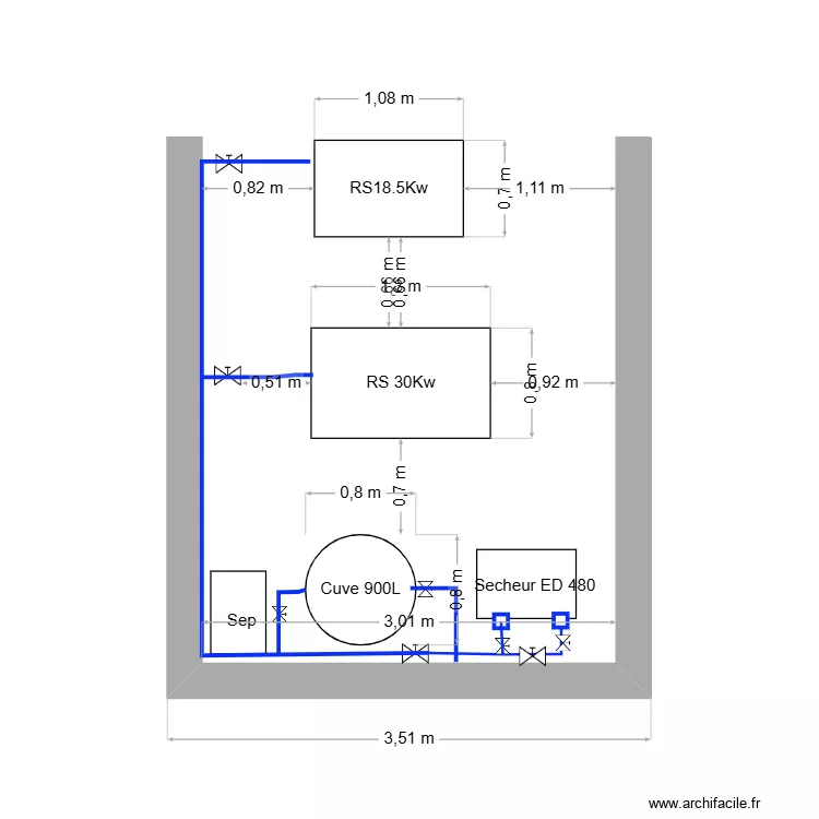 Mecelec New local. Plan de 