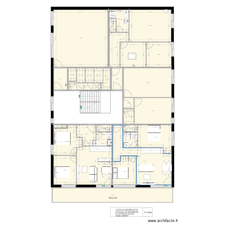 Le SCANDIUM 1er étage. Plan de 0 pièce et 0 m2