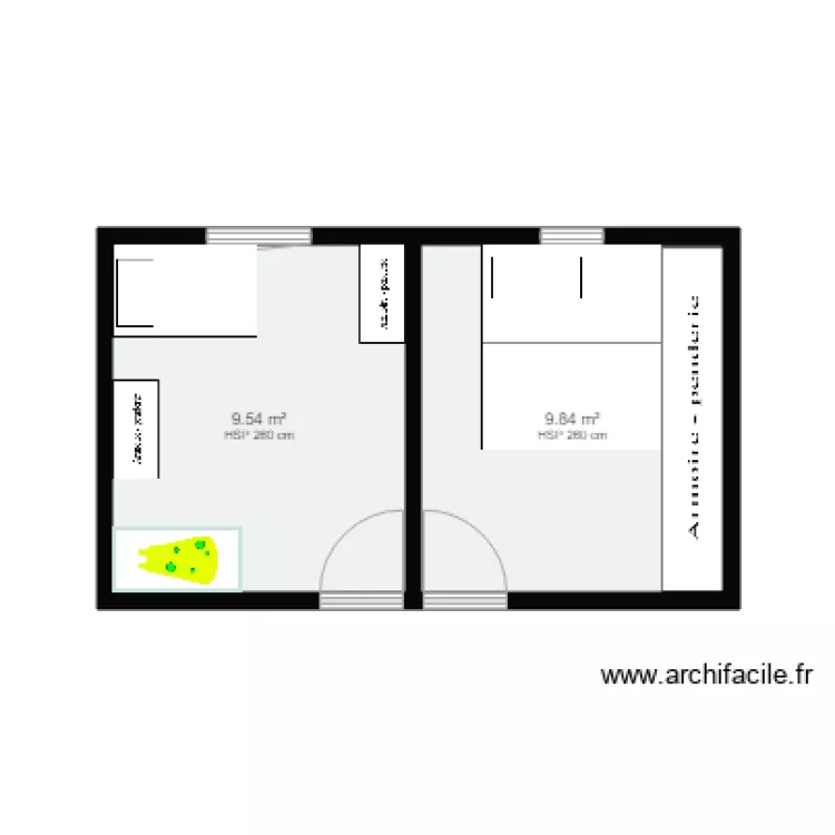 amenagement b&eacute;b&eacute;. Plan de 