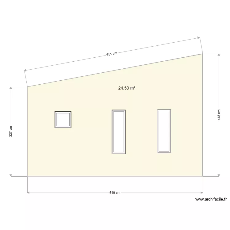 maison facade. Plan de 