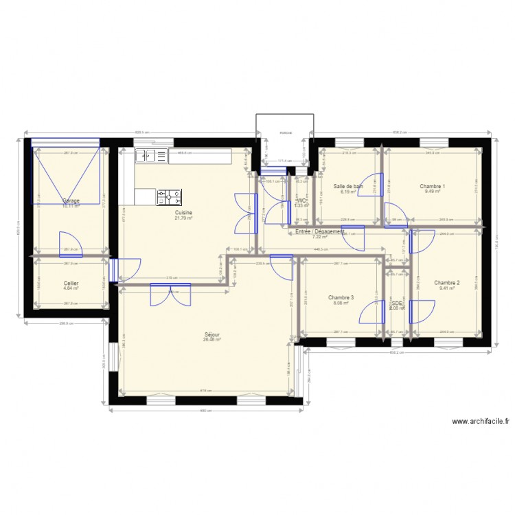 maison mahjoub. Plan de 0 pièce et 0 m2